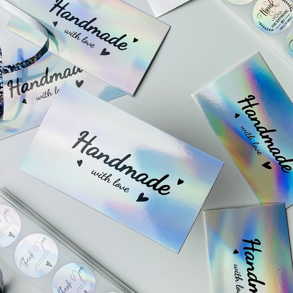 25 Handmade With love Thank You Cards. Small Business Cards. - Picture 2 of 6